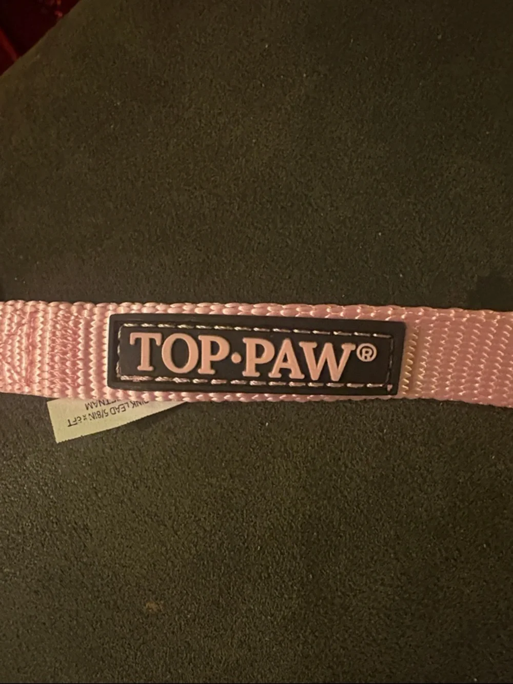 🔥5 FOR $25🔥 Top Paw Light Pink Dog Leash with Metal Clip, 6 feet